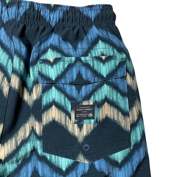 Ocean Current Men's Swim‎ Shorts M 30 With Chevron Pattern - Picture 11 of 13
